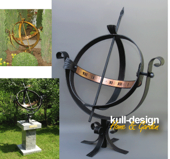 sonnenuhr gartengestaltung
zeitmesser schmiede